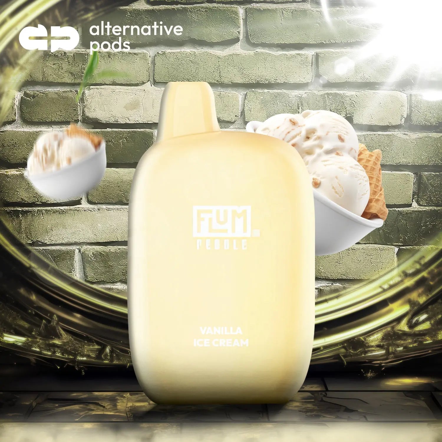 Flum Pebble 6000 Disposable - Vanilla Ice Cream 