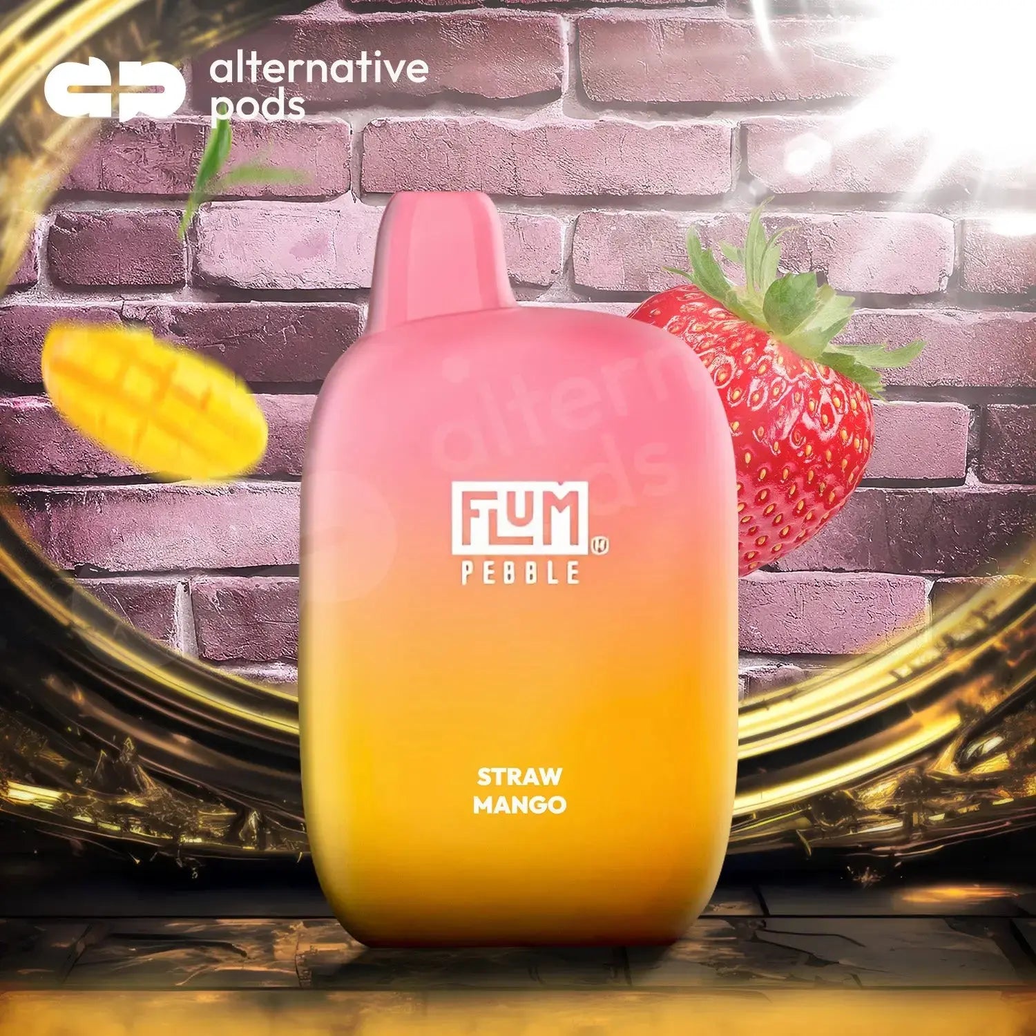 Flum Pebble 6000 Disposable - Straw Mango 