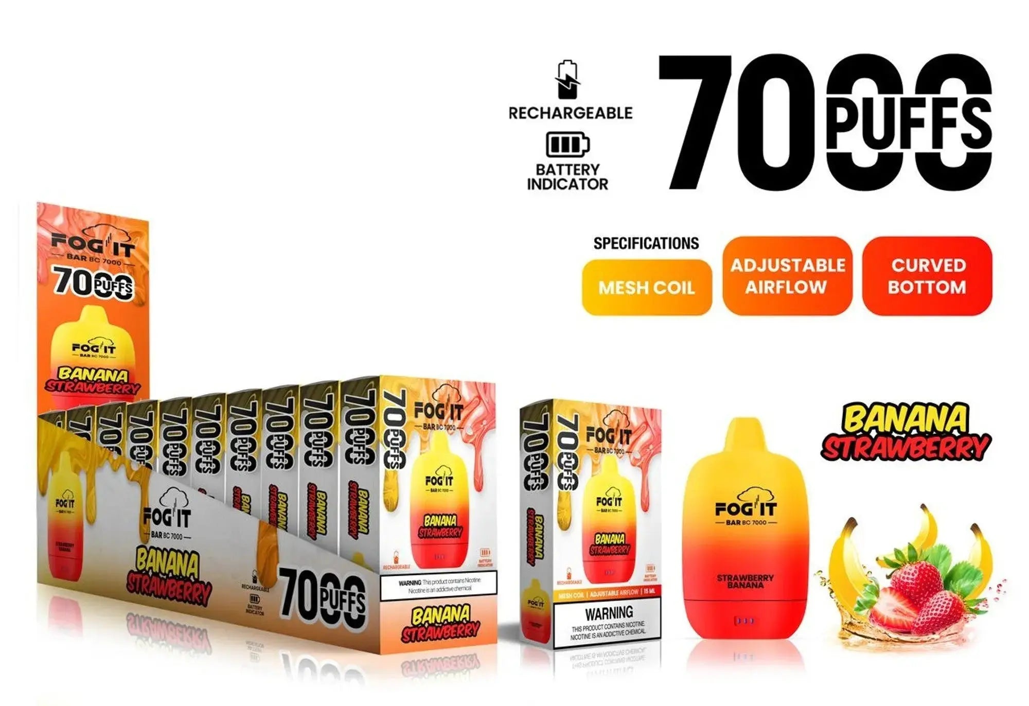 Fog It Bar Bc7000  Disposable