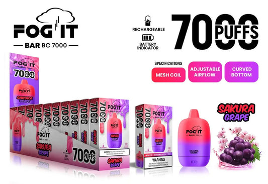 Fog It Bar Bc7000  Disposable