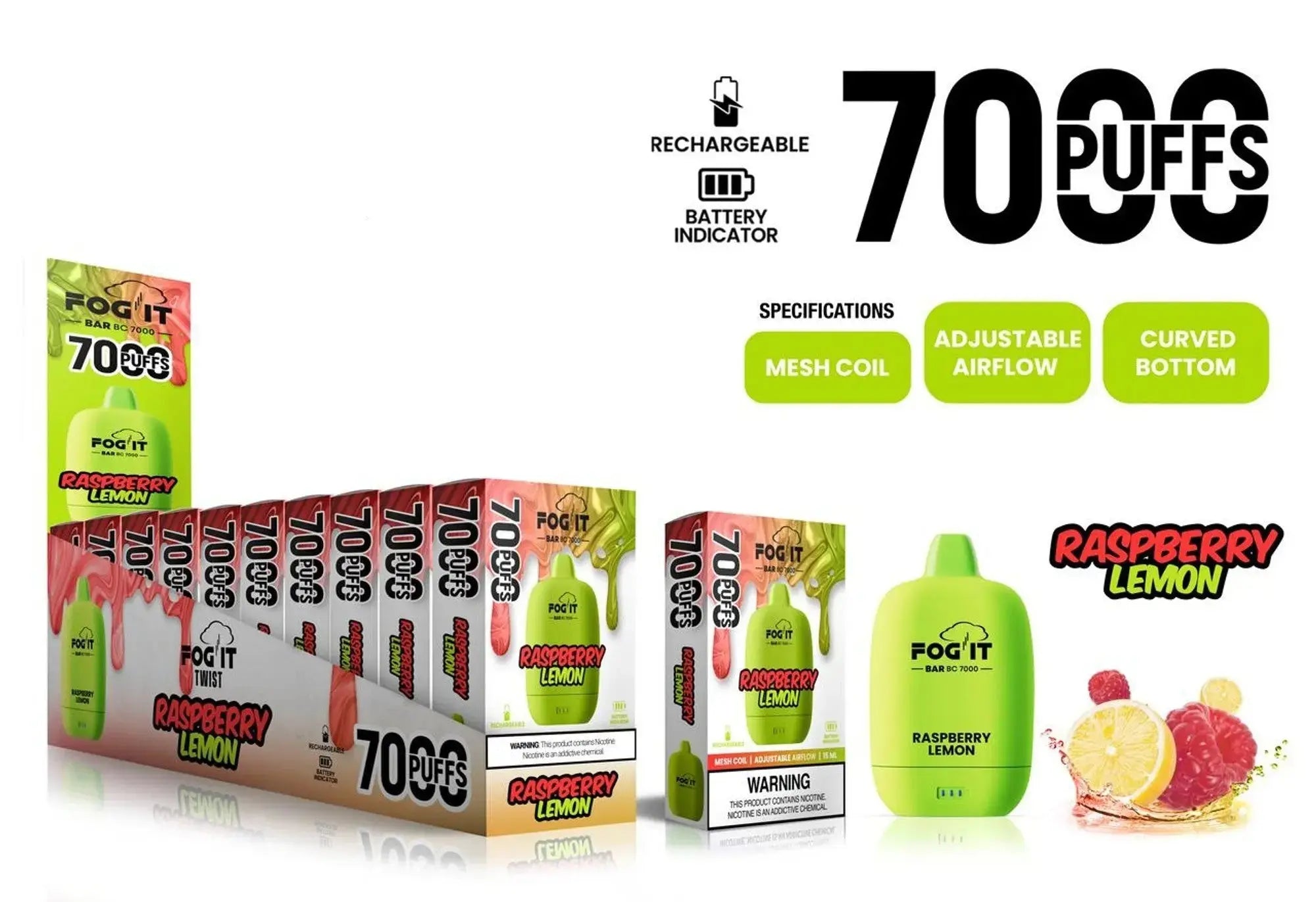 Fog It Bar Bc7000  Disposable