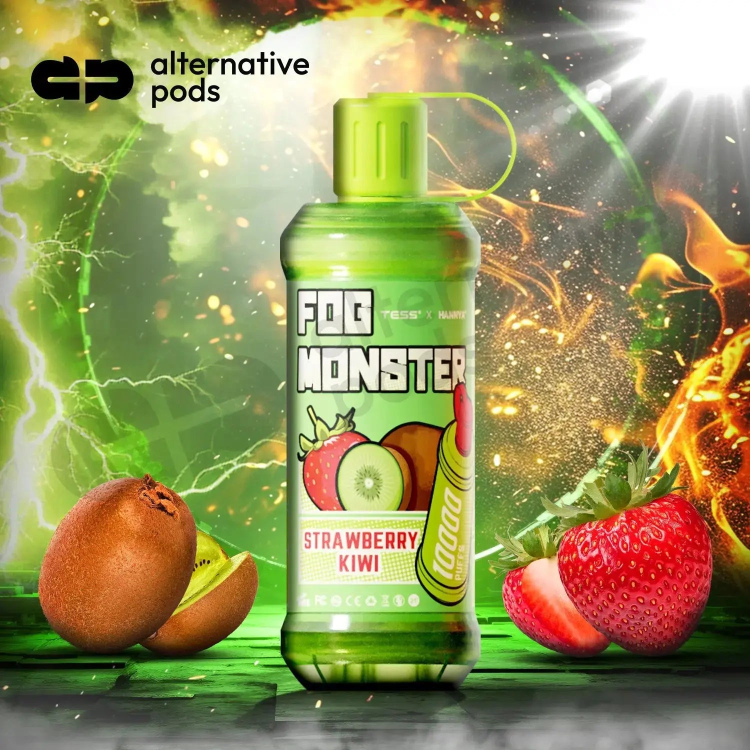 Fog Monster 10000 Puffs Disposable 3% Nic 10K Tess X Hannya