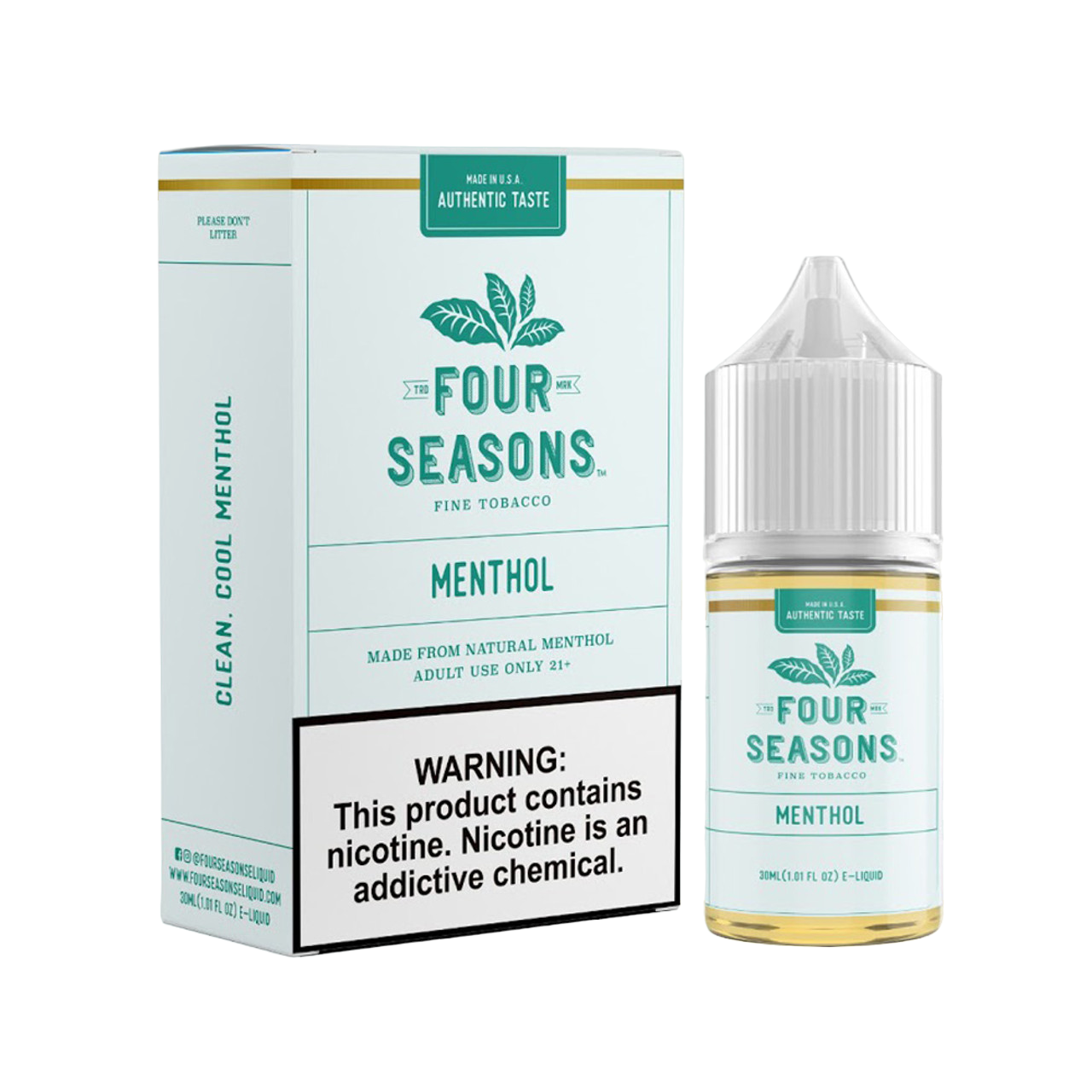 Four Seasons Fine Tobacco E-Liquid 30ML - Menthol