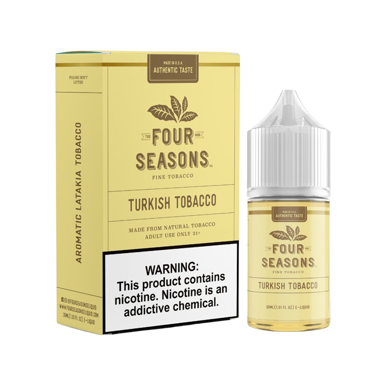 Four Seasons Fine Tobacco E-Liquid 30ML -  Turkish Tobacco