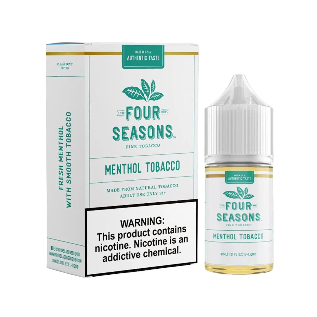 Four Seasons Fine Tobacco E-Liquid 30ML - Alternative pods | Online Vape & Smoke Shop