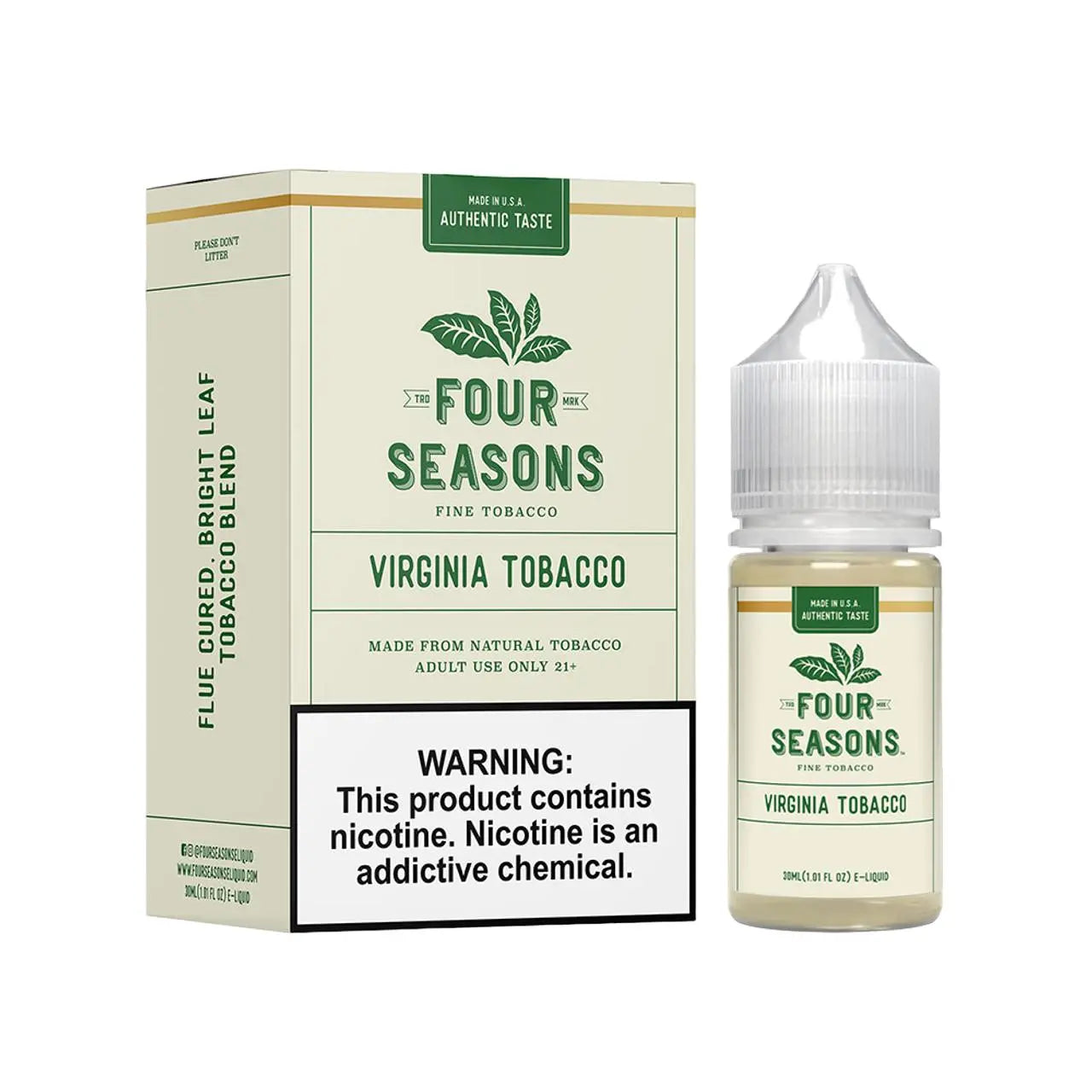 Four Seasons Fine Tobacco E-Liquid 30ML - Alternative pods | Online Vape & Smoke Shop
