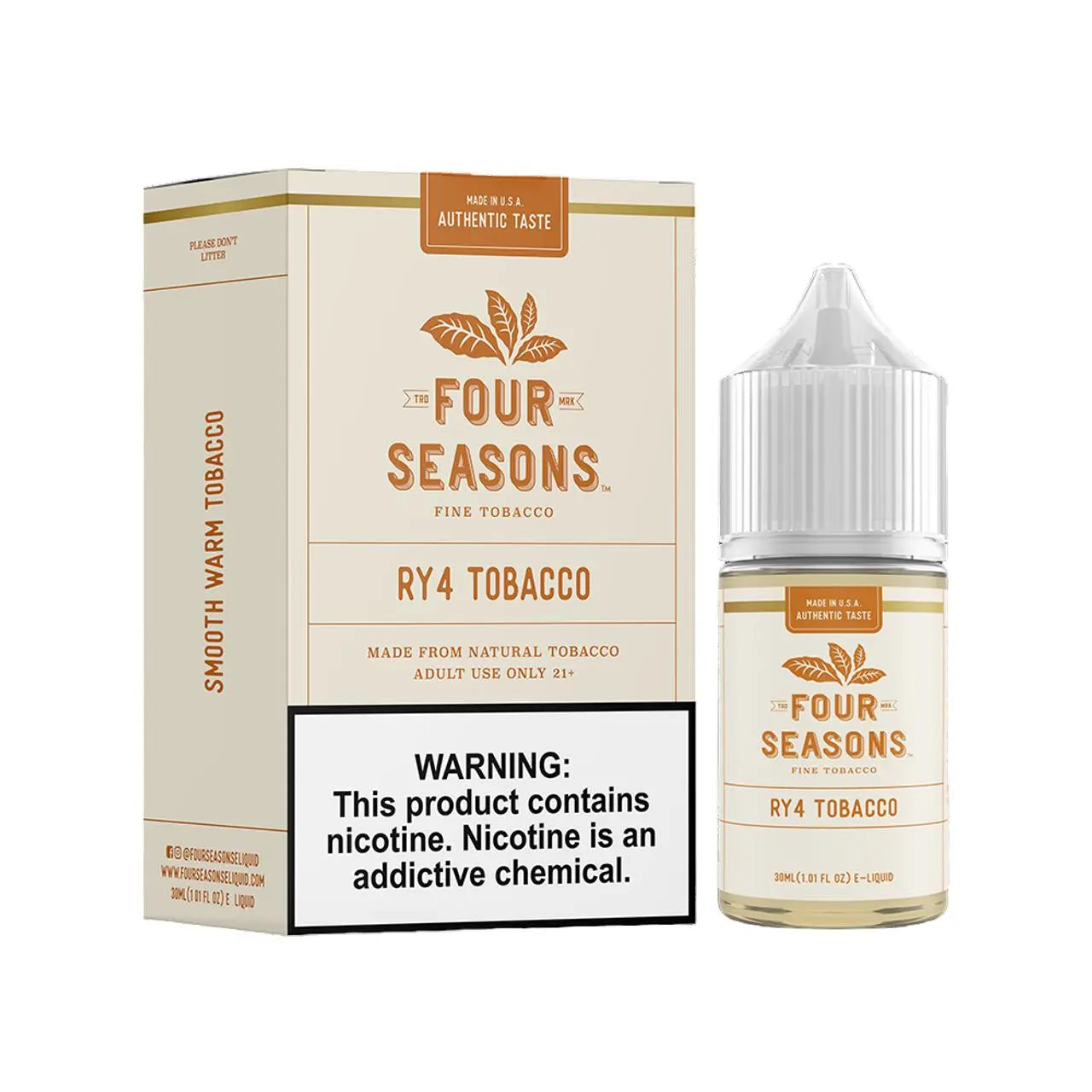 Four Seasons Fine Tobacco E-Liquid 30ML - Alternative pods | Online Vape & Smoke Shop