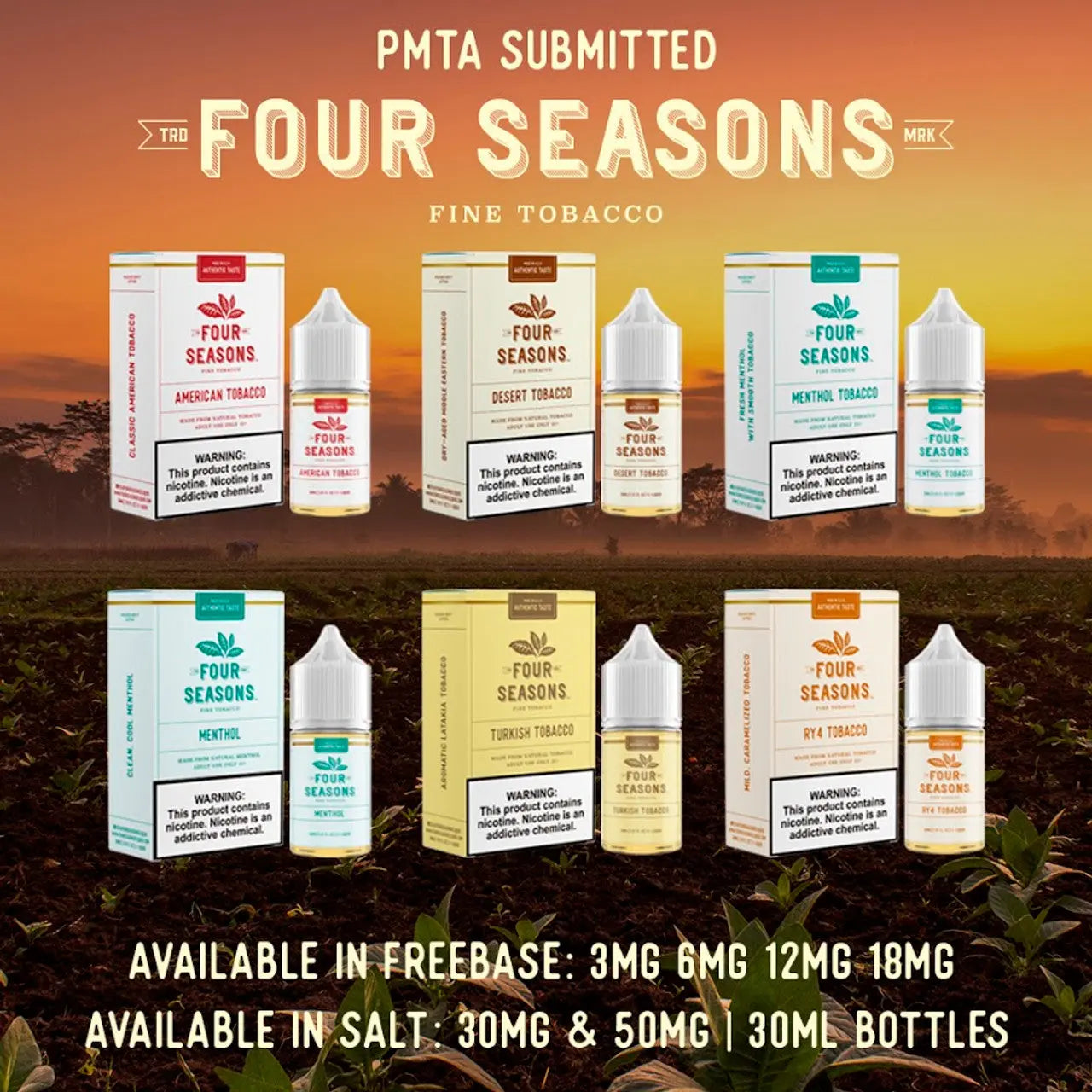 Four Seasons Fine Tobacco E-Liquid 30ML - Alternative pods | Online Vape & Smoke Shop