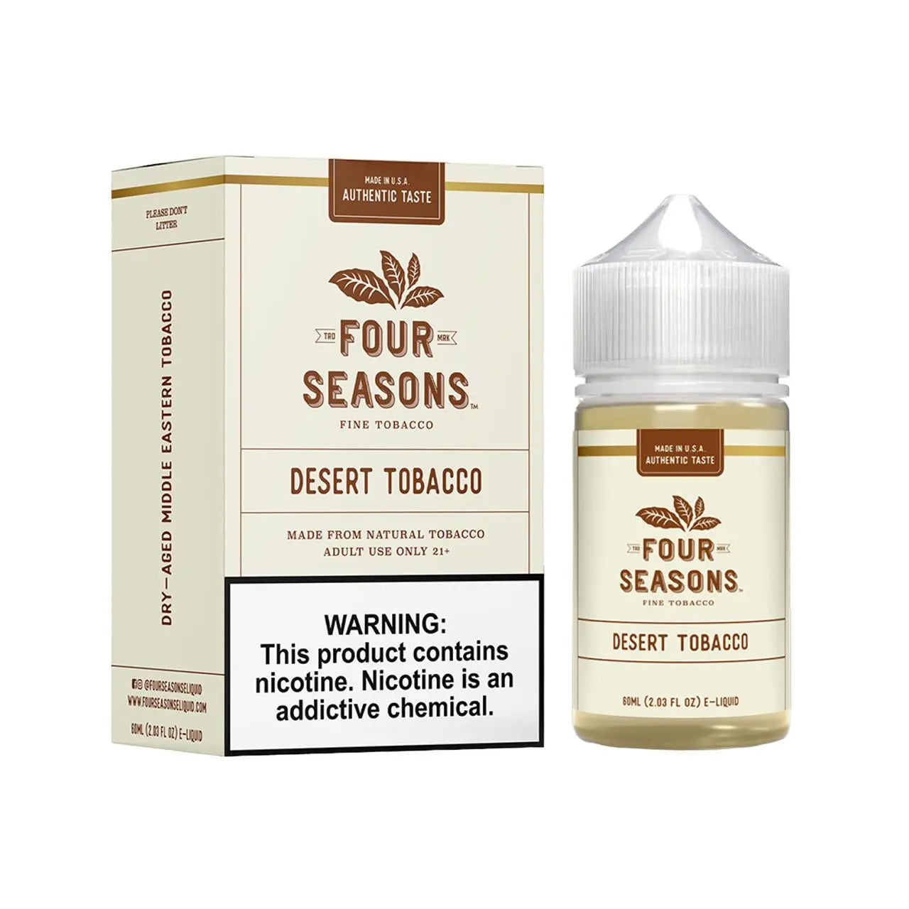 Four Seasons Fine Tobacco E-Liquid 60ML - Alternative pods | Online Vape & Smoke Shop