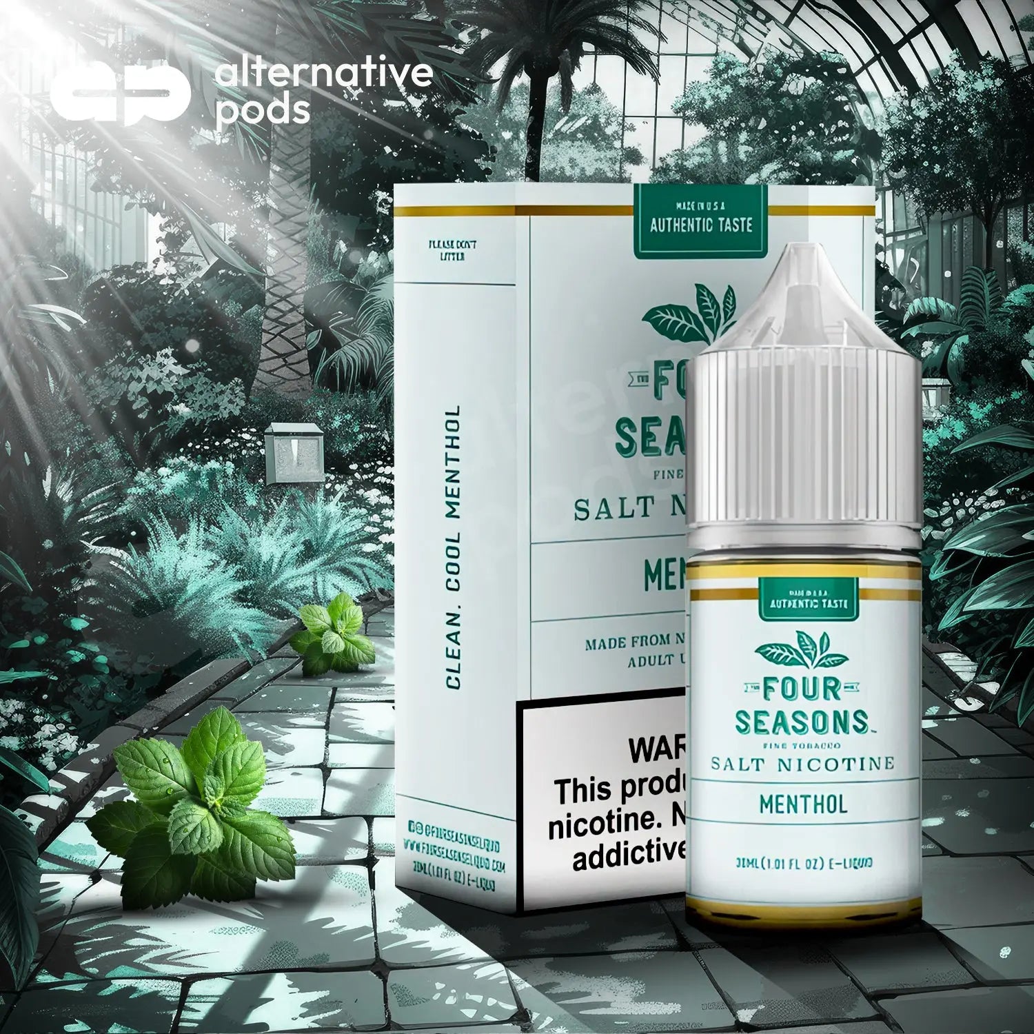 Four Seasons Fine Tobacco Salt Nicotine E-Liquid 30ML - Alternative pods | Online Vape & Smoke Shop