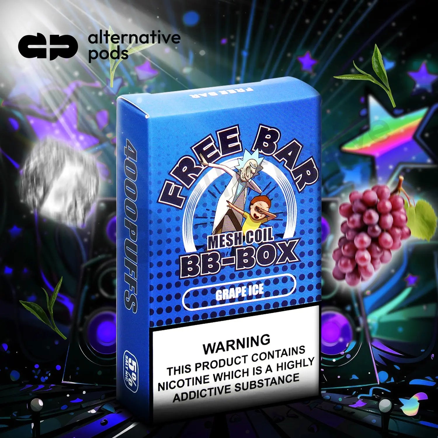 Free Bar BB-BOX Disposable Vape - Grape Ice 