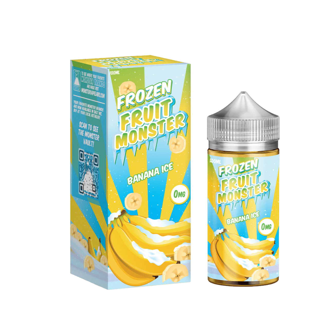 Frozen Fruit Monster Synthetic Nicotine E-Liquid 100ML -  Banana Ice 