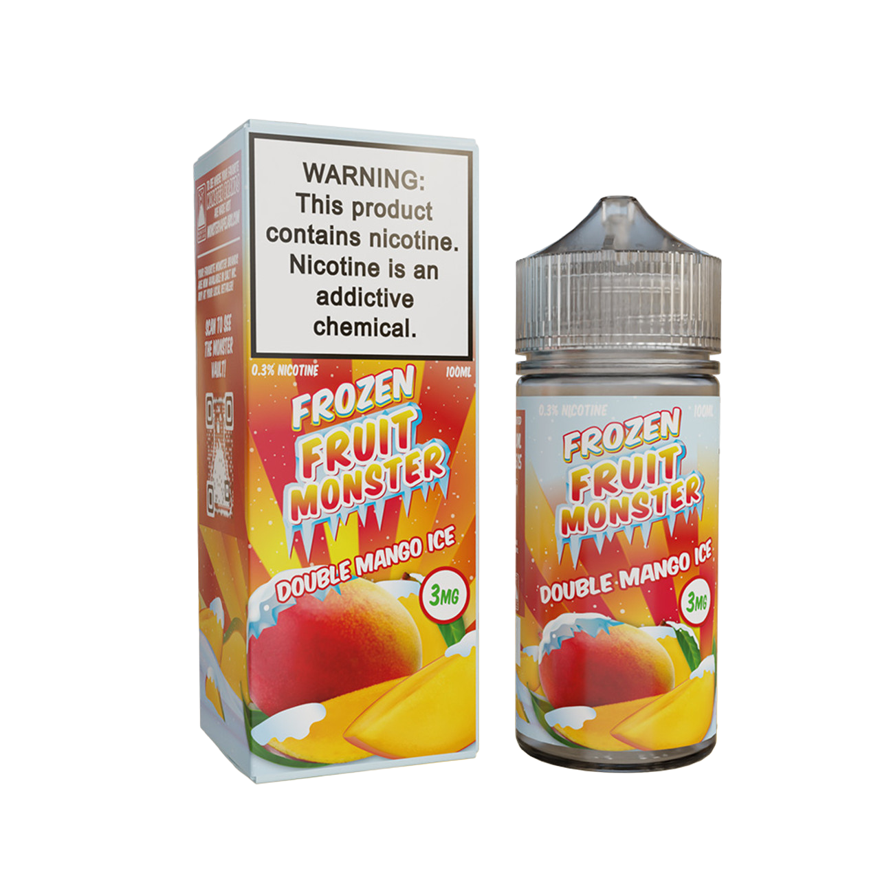 Frozen Fruit Monster Synthetic Nicotine E-Liquid 100ML - Double Mango Ice