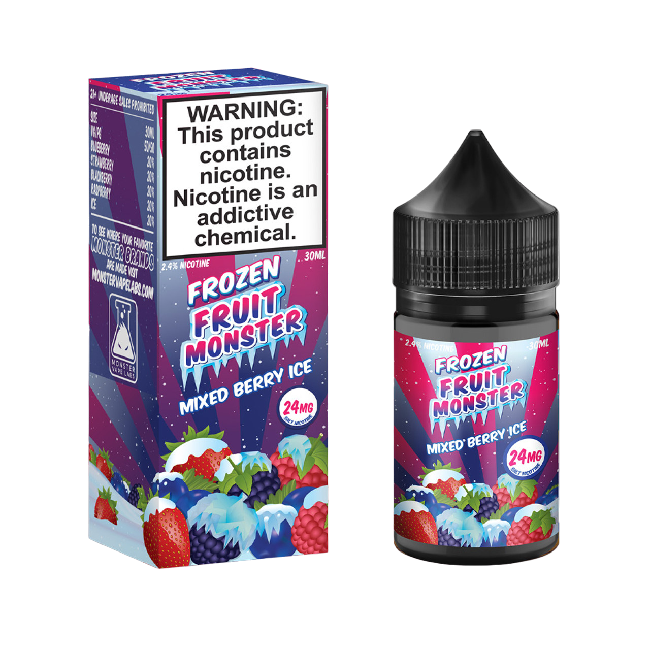 Frozen Fruit Monster Synthetic Nicotine Salt E-Liquid 30ML - Mixed Berry Ice