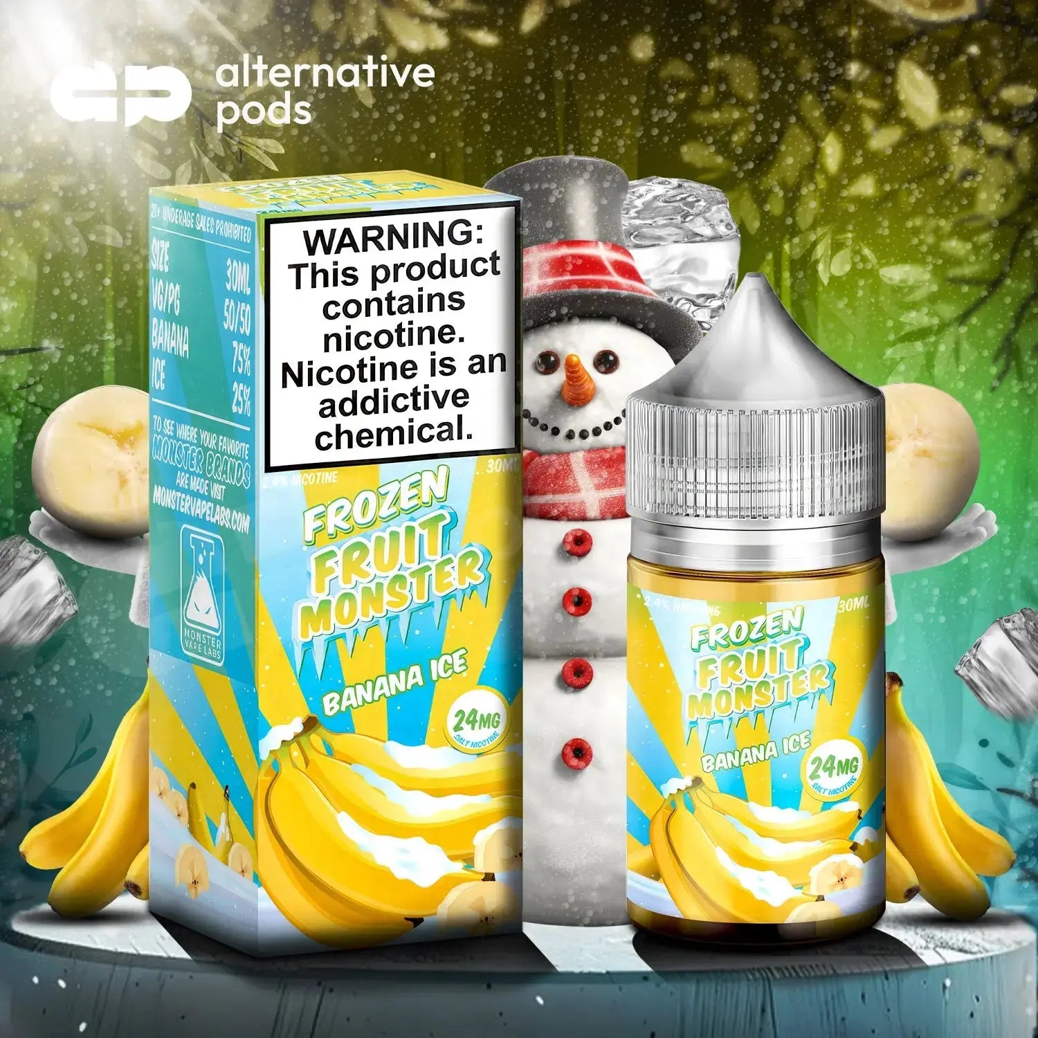 Frozen Fruit Monster Synthetic Nicotine Salt E-Liquid 30ML - Alternative pods | Online Vape & Smoke Shop