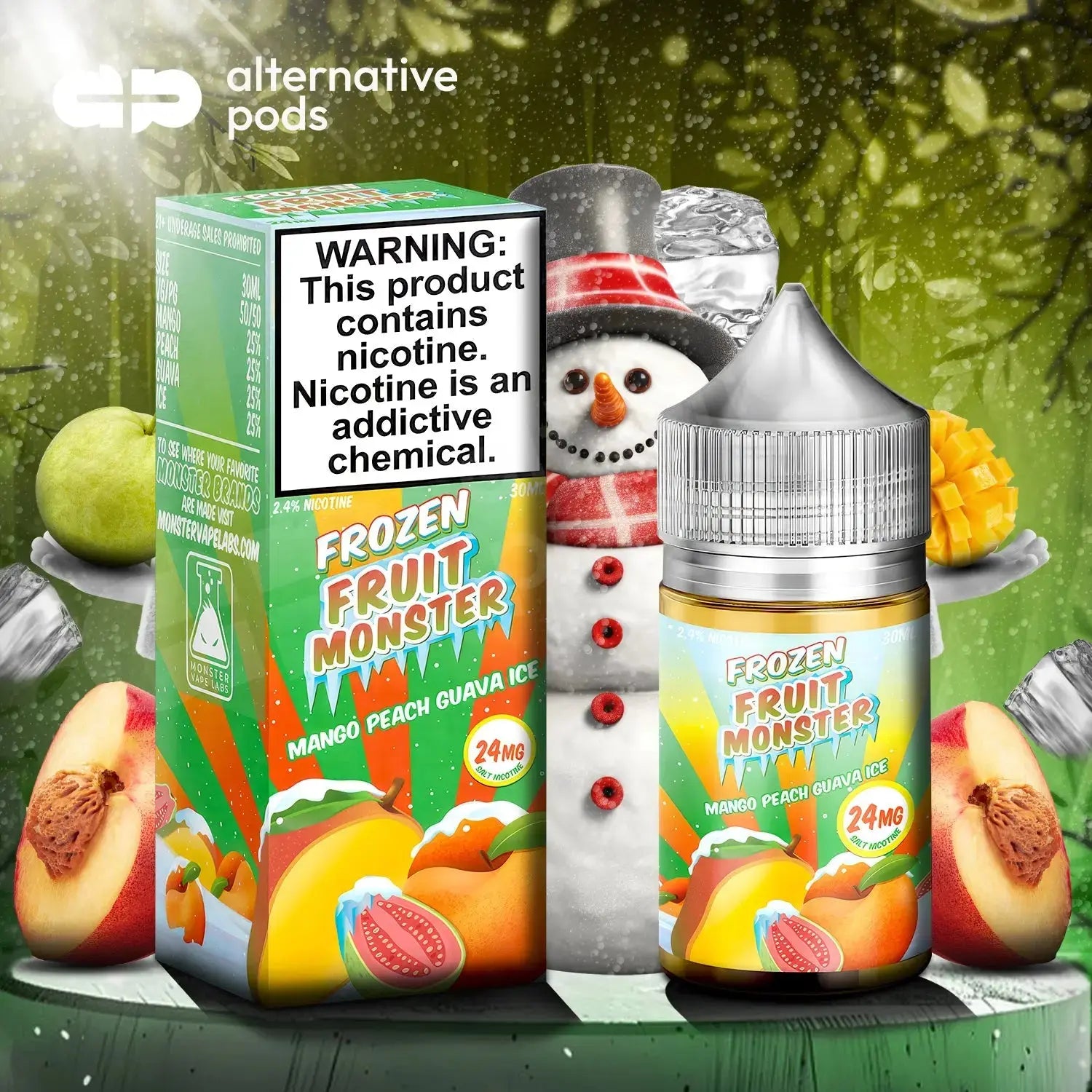 Frozen Fruit Monster Synthetic Nicotine Salt E-Liquid 30ML - Alternative pods | Online Vape & Smoke Shop