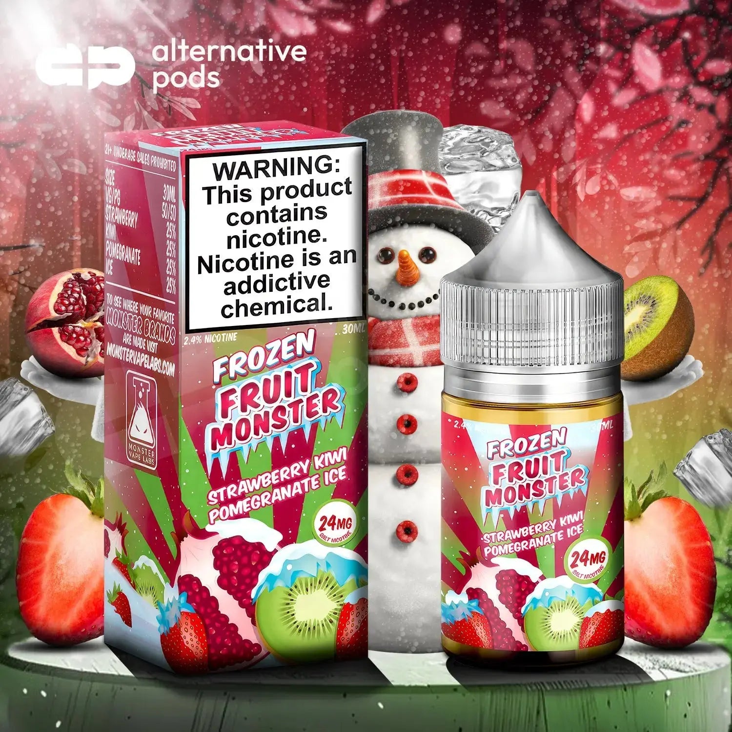 Frozen Fruit Monster Synthetic Nicotine Salt E-Liquid 30ML - Alternative pods | Online Vape & Smoke Shop