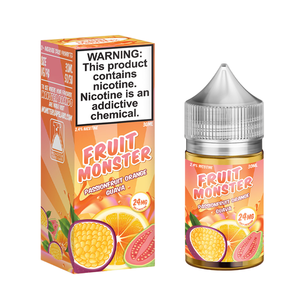 Fruit Monster Synthetic Nicotine Salt E-Liquid 30ML - Passionfruit orange guava 