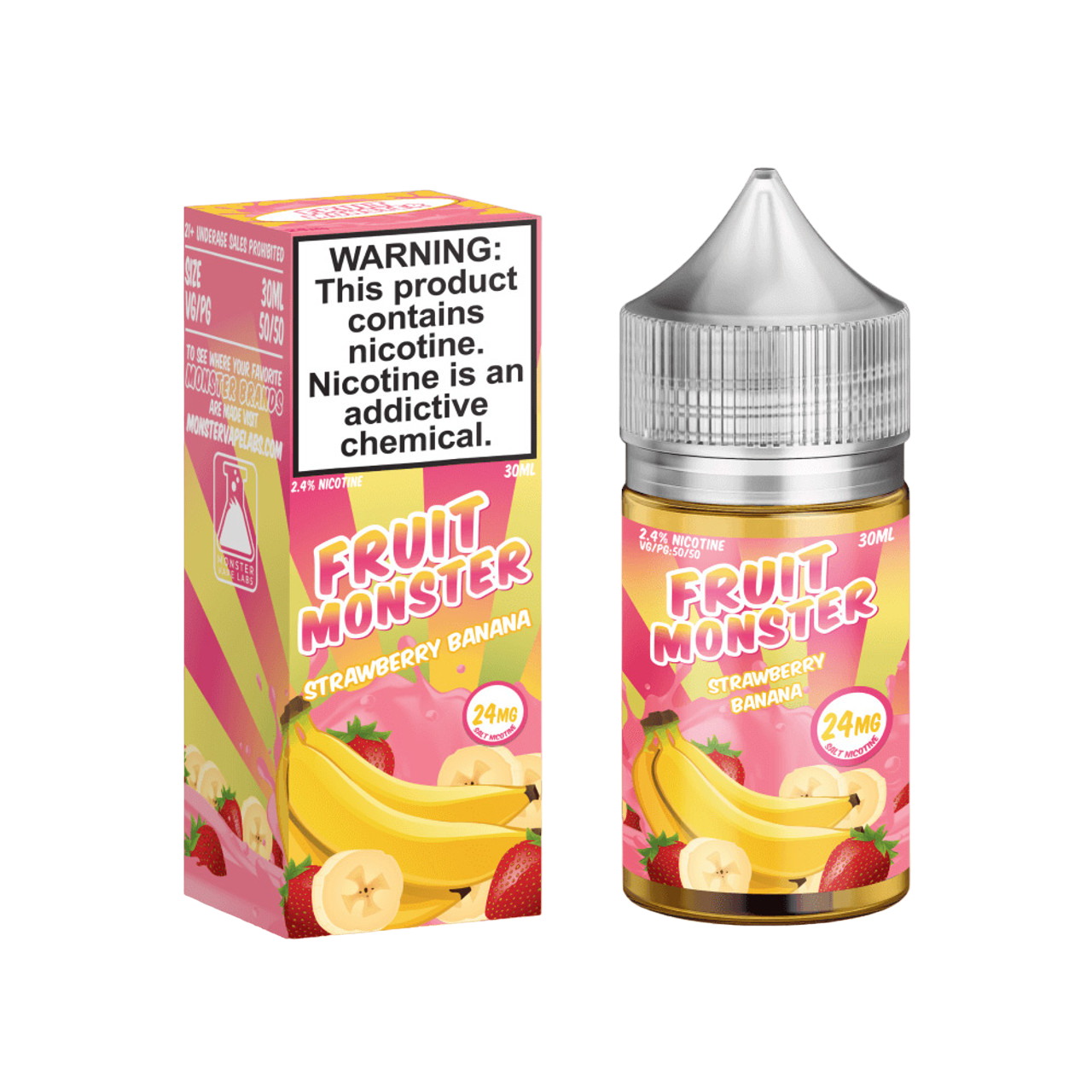 Fruit Monster Synthetic Nicotine Salt E-Liquid 30ML - Strawberry Banana