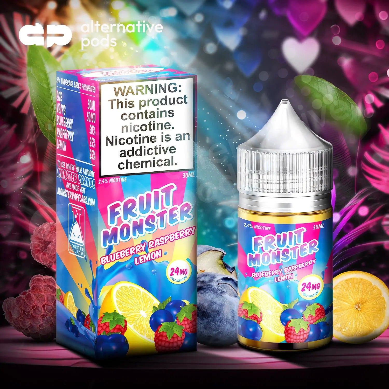 Fruit Monster Synthetic Nicotine Salt E-Liquid 30ML - Alternative pods | Online Vape & Smoke Shop