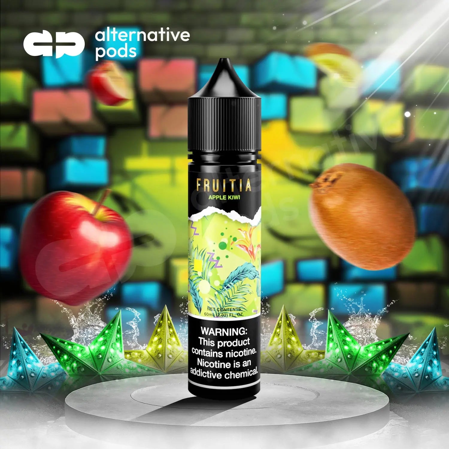 Fruitia E-Liquid By Fresh Farms 60ML - Apple Kiwi 