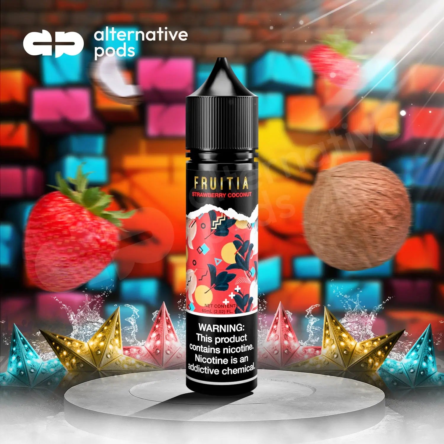 Fruitia E-Liquid By Fresh Farms 60ML - Strawberry Coconut 