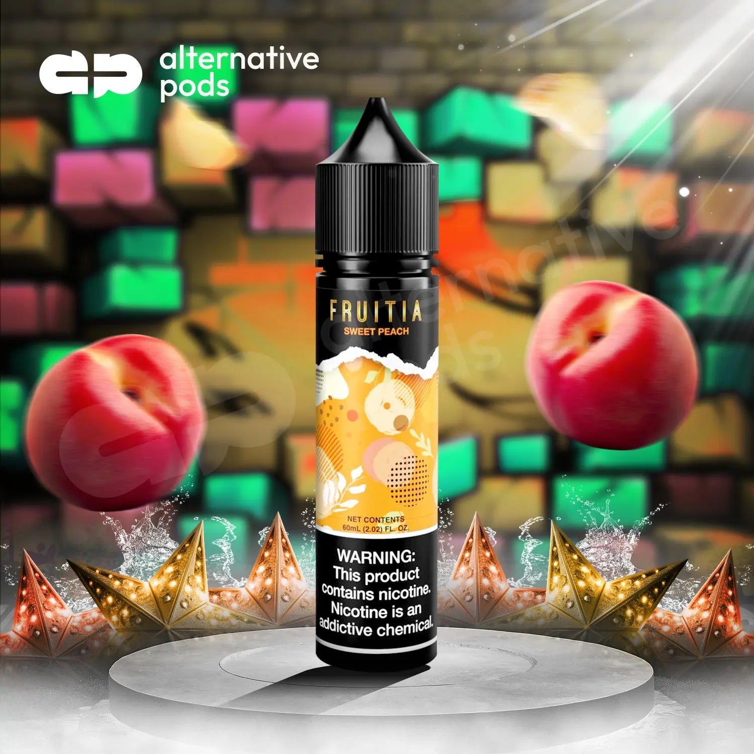 Fruitia E-Liquid By Fresh Farms 60ML - Sweet Peach 