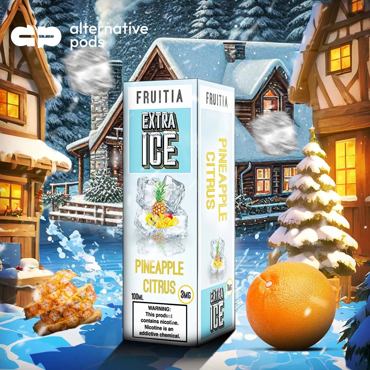 Fruitia Extra Ice E-Liquid 100ML - Pinepple Citrus 