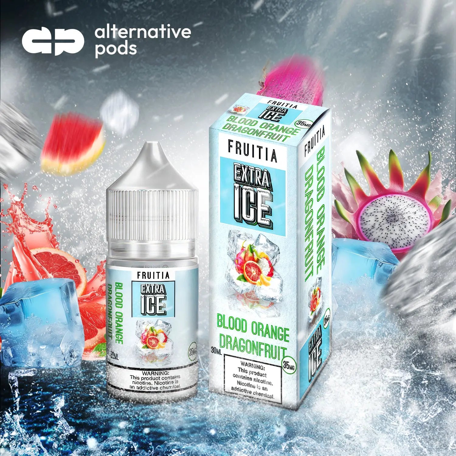 Fruitia Extra Ice Nicotine Salt E-Liquid 30ML - Alternative pods | Online Vape & Smoke Shop