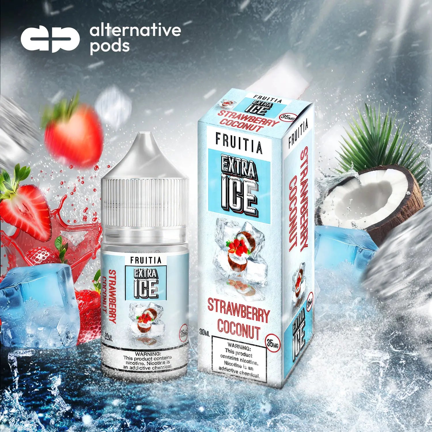 Fruitia Extra Ice Nicotine Salt E-Liquid 30ML - Alternative pods | Online Vape & Smoke Shop