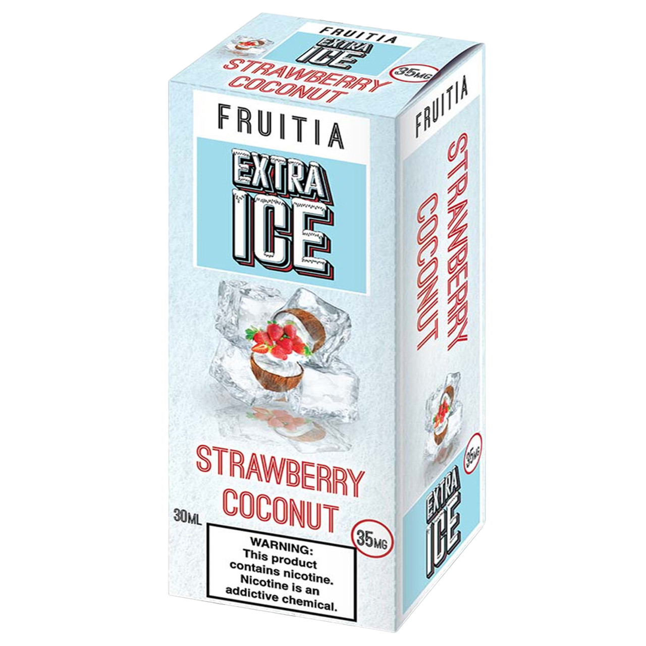 Fruitia Extra Ice Nicotine Salt E-Liquid 30ML - Strawberry Coconut