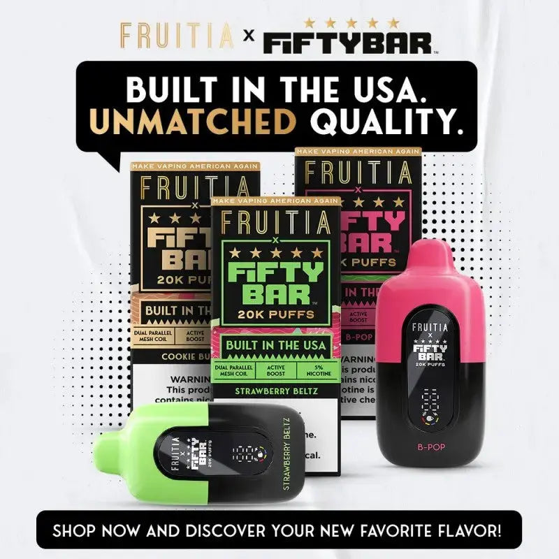 Fruitia x Fifty Bar 20K Disposable Vape Fruitia x Fifty Bar 20K Disposable Vape