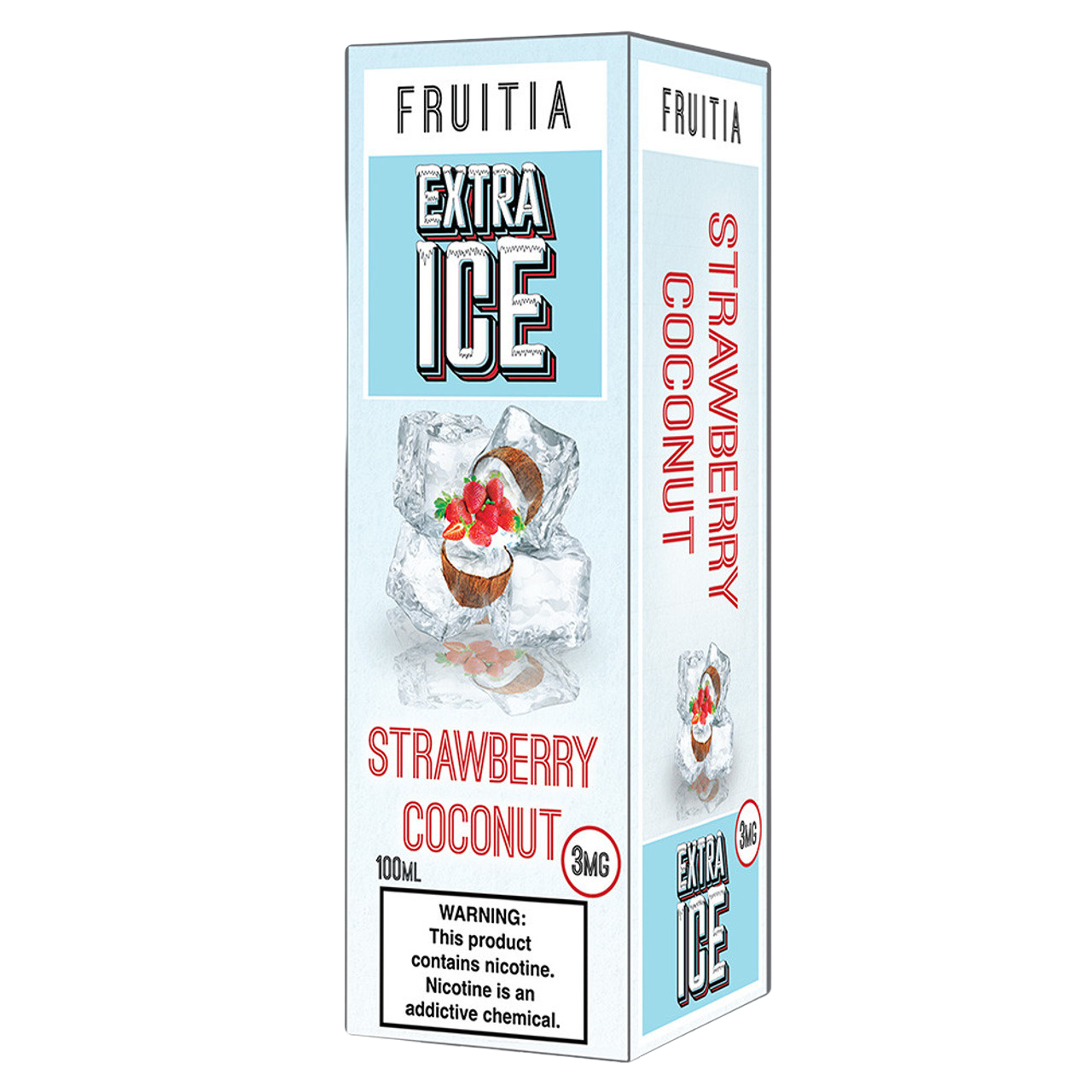 Fruitia Extra Ice E-Liquid 100ML - Strawberry Coconut 
