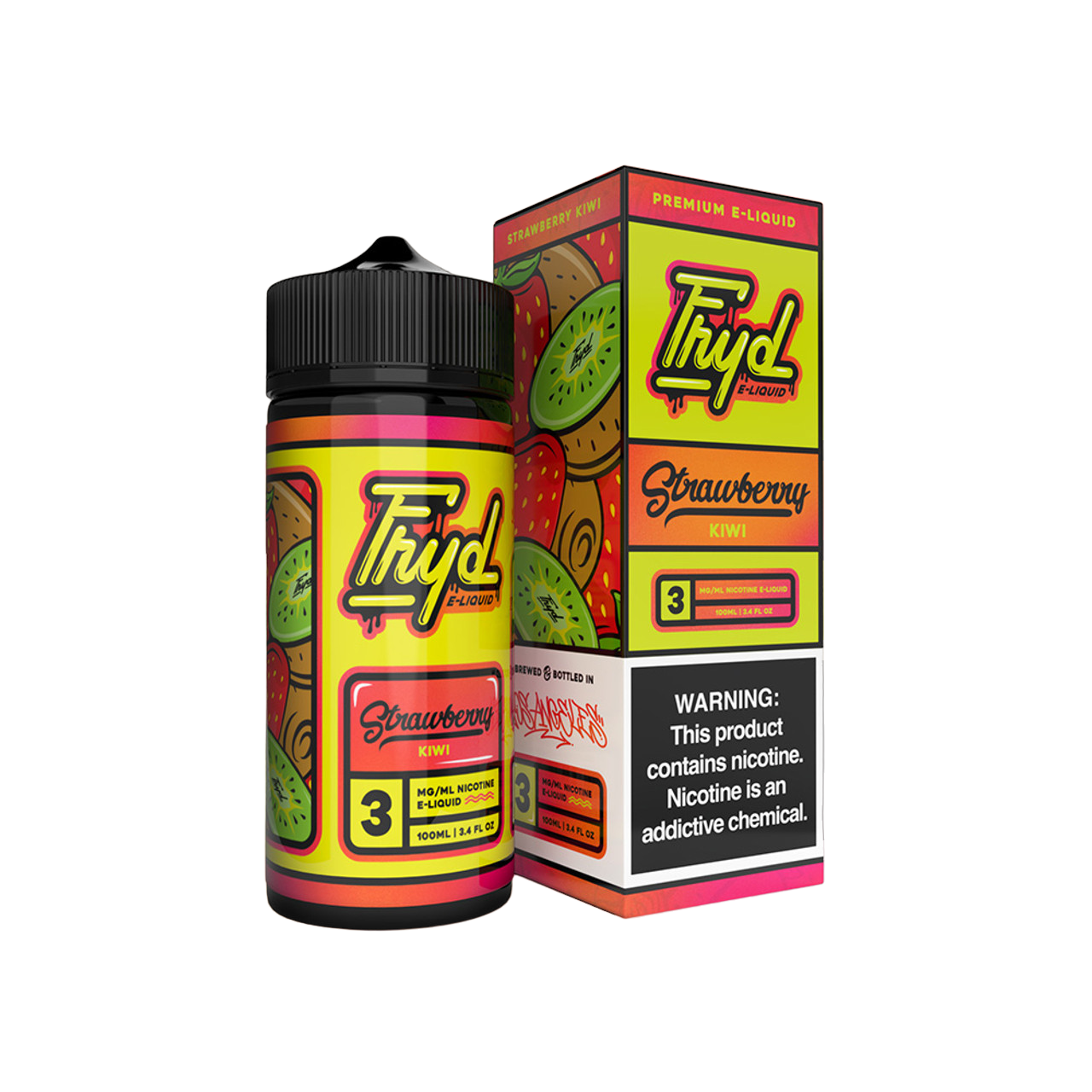 Fryd Nicotine Premium E-Liquid 100ML Strawberry Kiwi
