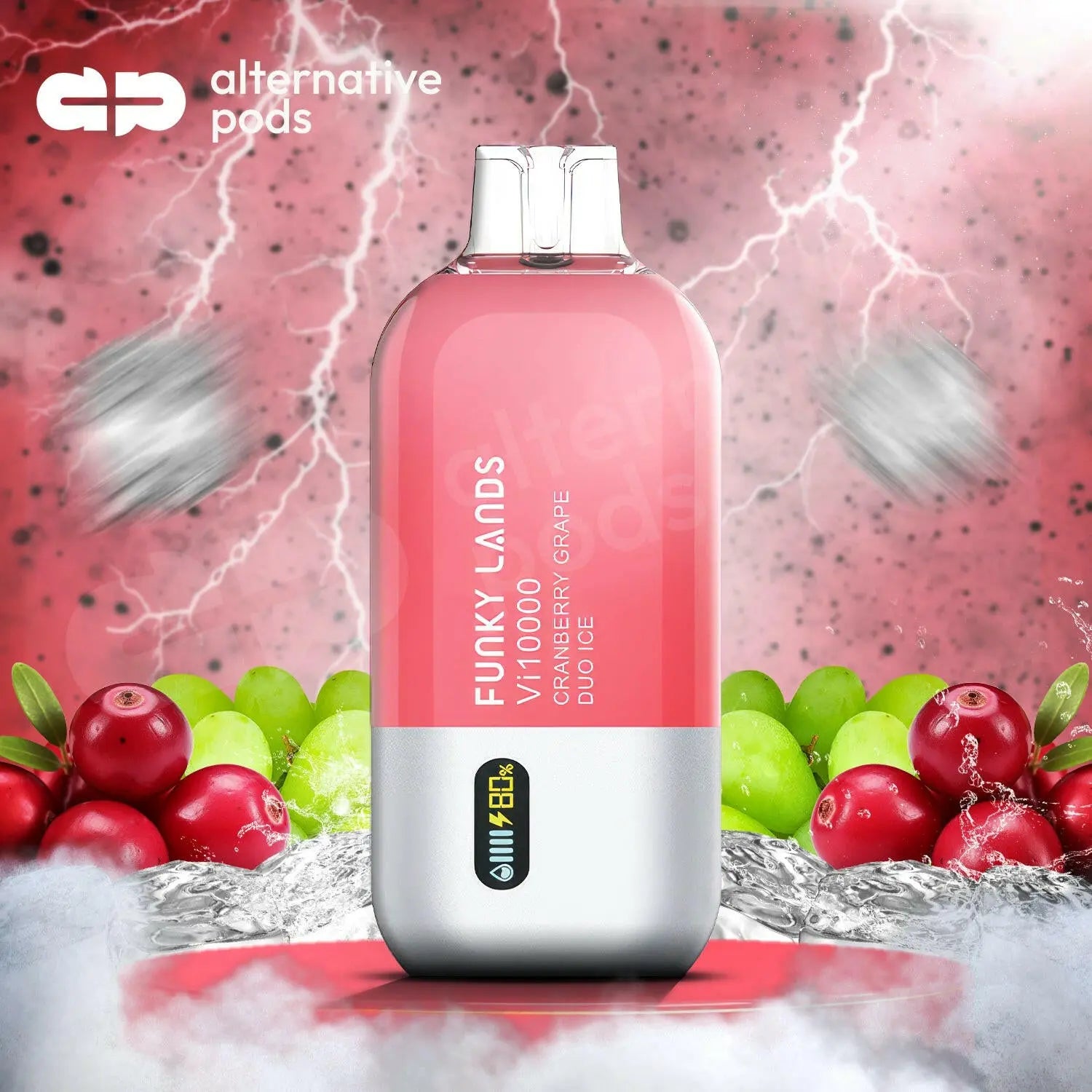 Funky Lands Vi10000 -Cranberry Grape Duo Ice 