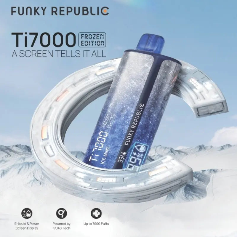 Funky Republic Ti7000 Frozen - Alternative pods | Online Vape & Smoke Shop