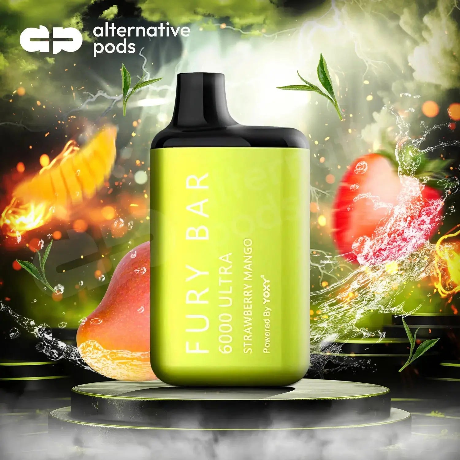 Fury Bar 6000 EB Limited Edition Disposable Vape - Strawberry Mango 