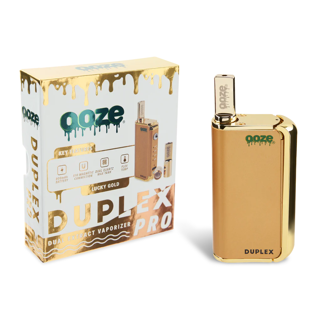 Ooze Duplex Pro – 900 mAh – Cartridge & Wax Vaporizer Gold