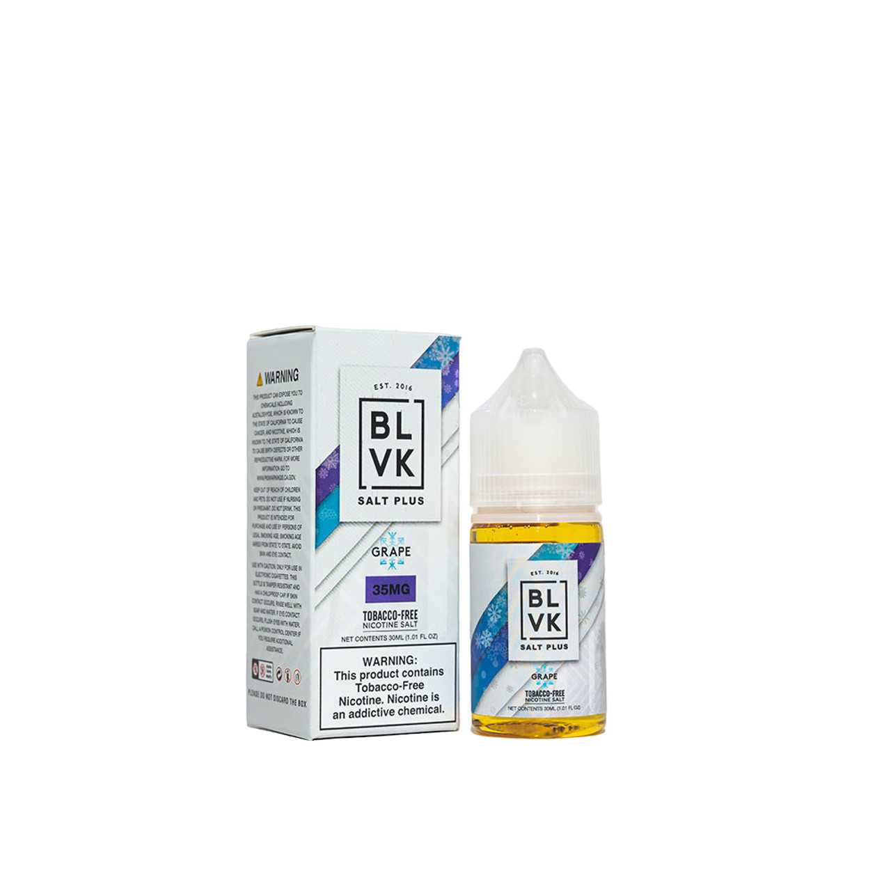 BLVK Salt Plus Synthetic Nicotine Salt E-Liquid 30ML Grape