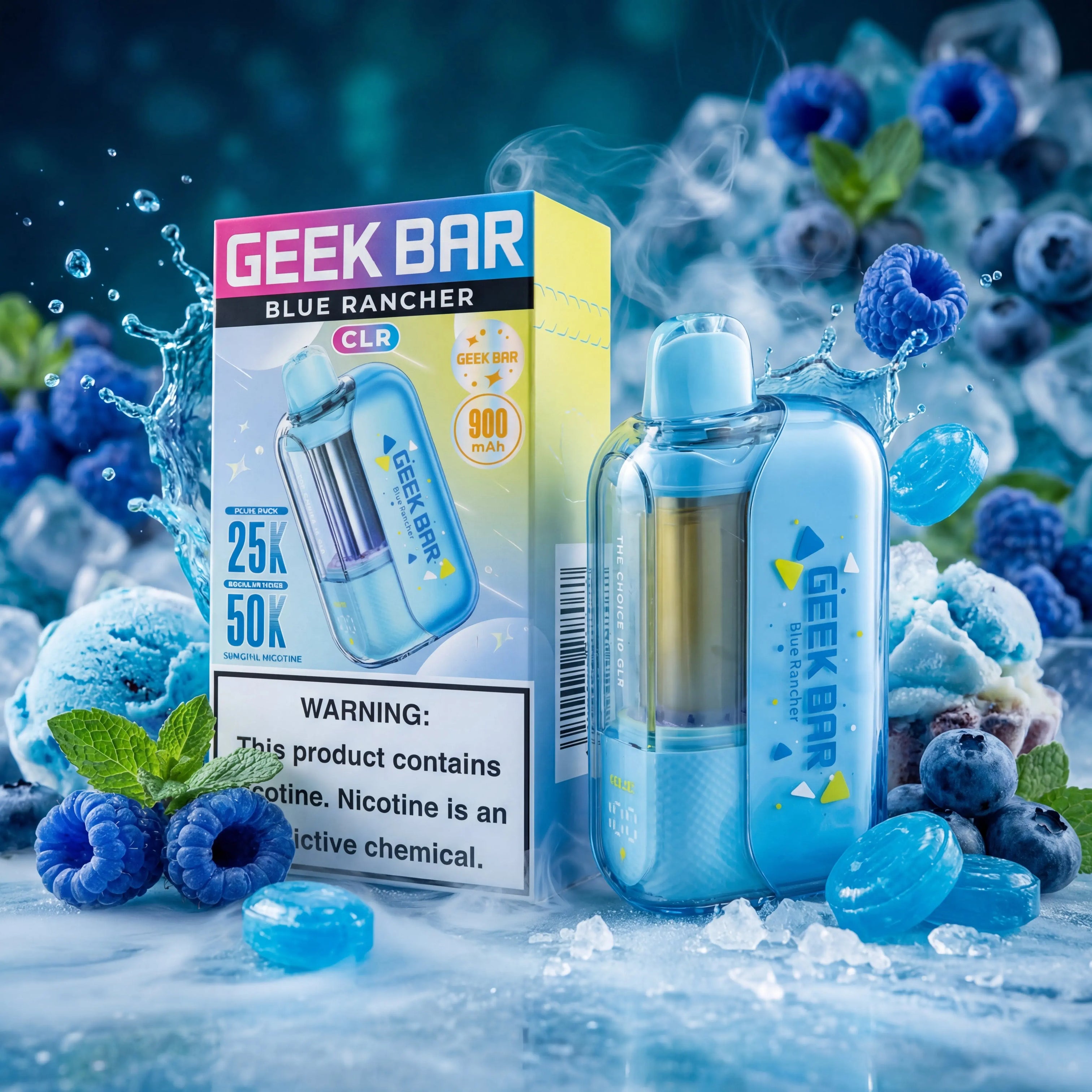 Geek Bar CLR Disposable 5%  50K Puff Rechargeable Vape