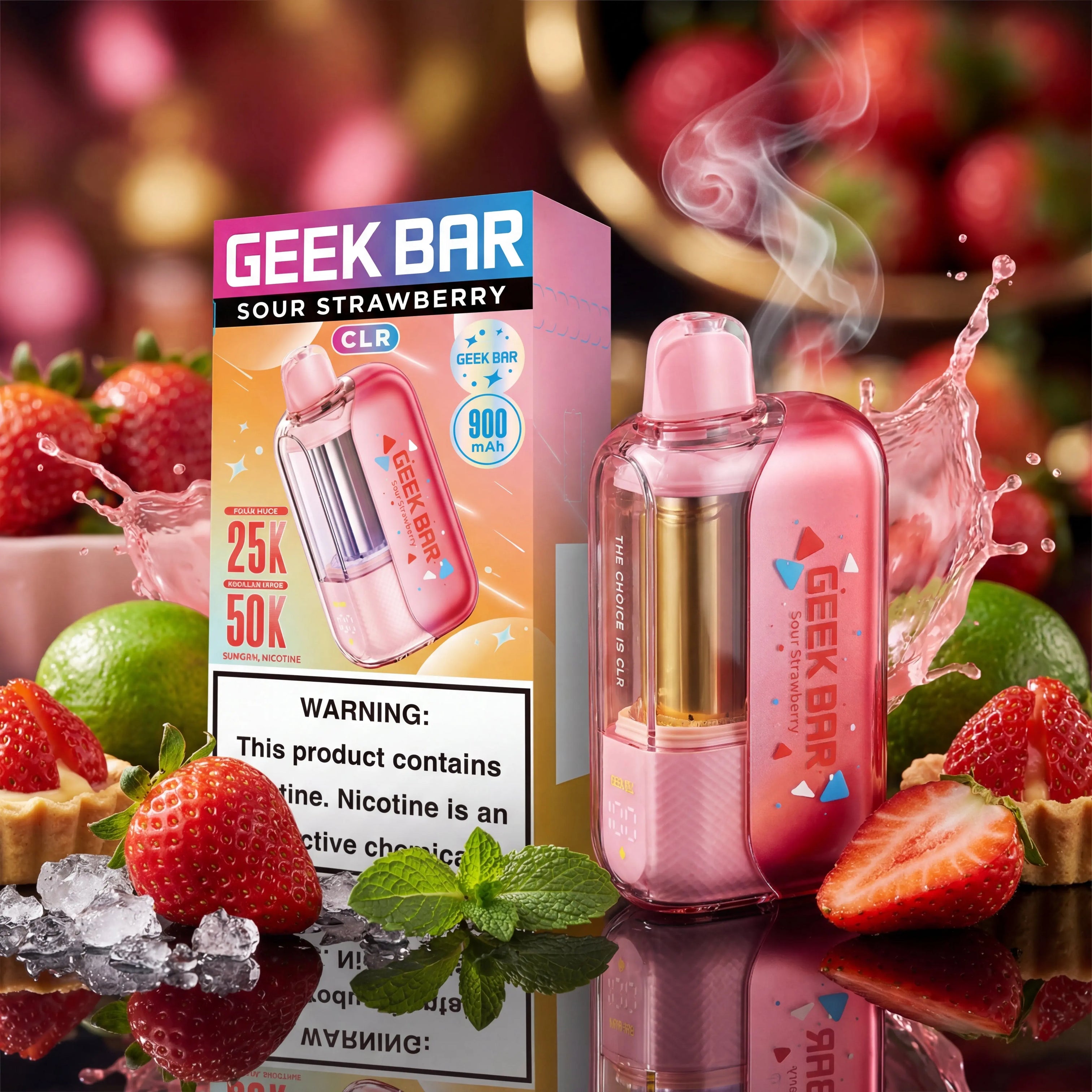 Geek Bar CLR Disposable 5% 50K Puff Rechargeable Vape Geek Bar CLR Disposable 5% 50K Puff Rechargeable Vape