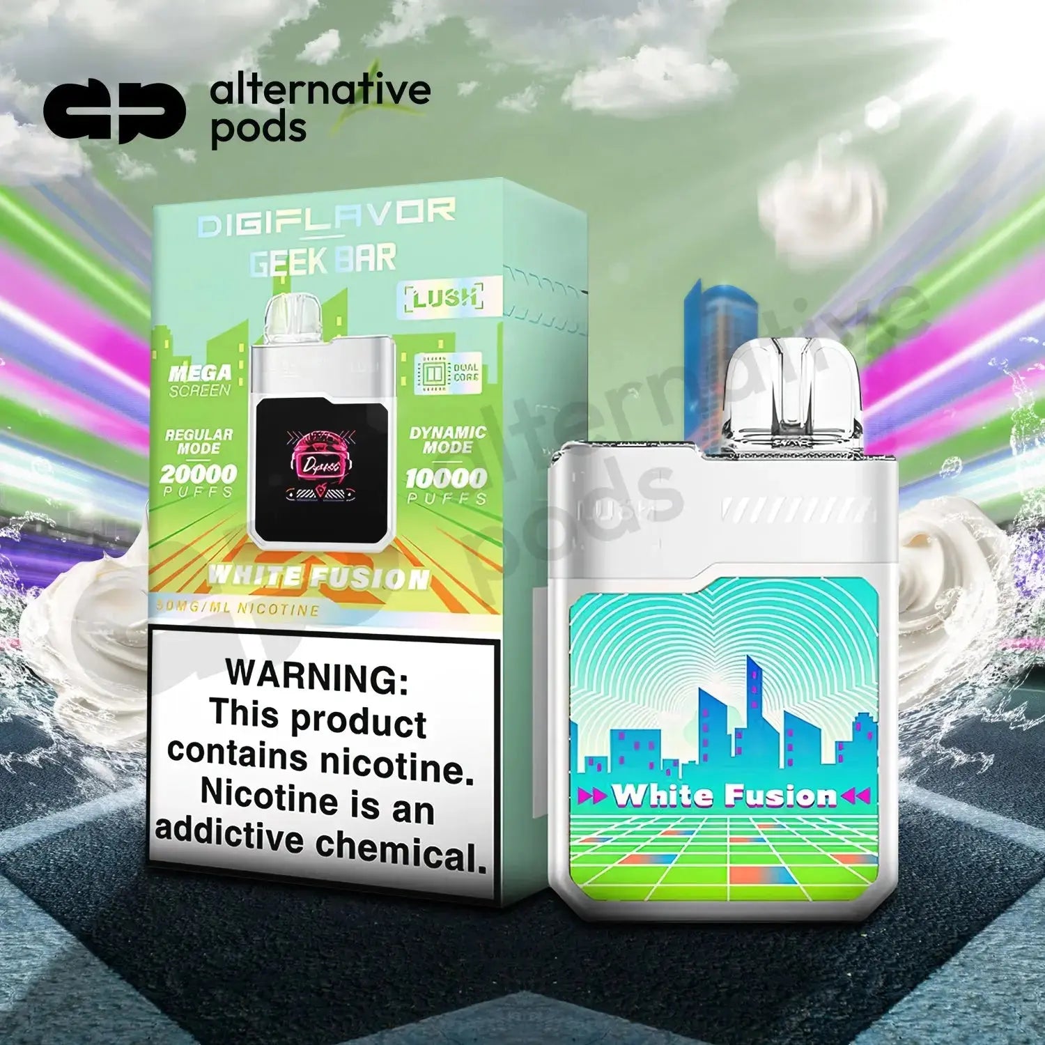 Geek Bar Digiflavor Lush 20K - White Fusion 