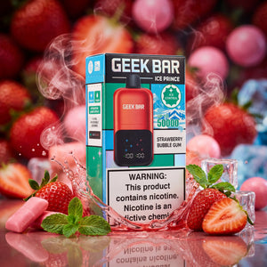 Geek Bar Ice Prince 50K Disposable | 30mL Dual Tank, 3-Level Ice Geek Bar Ice Prince 50K Disposable | 30mL Dual Tank, 3-Level Ice