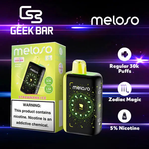 Geek Bar Meloso 30K -  Strawnana Ice (Virgo)