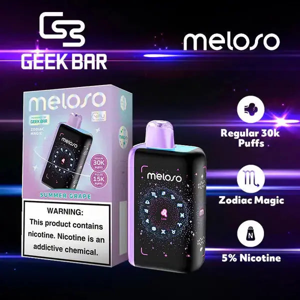 Geek Bar Meloso 30K - Summer Grape (Leo)