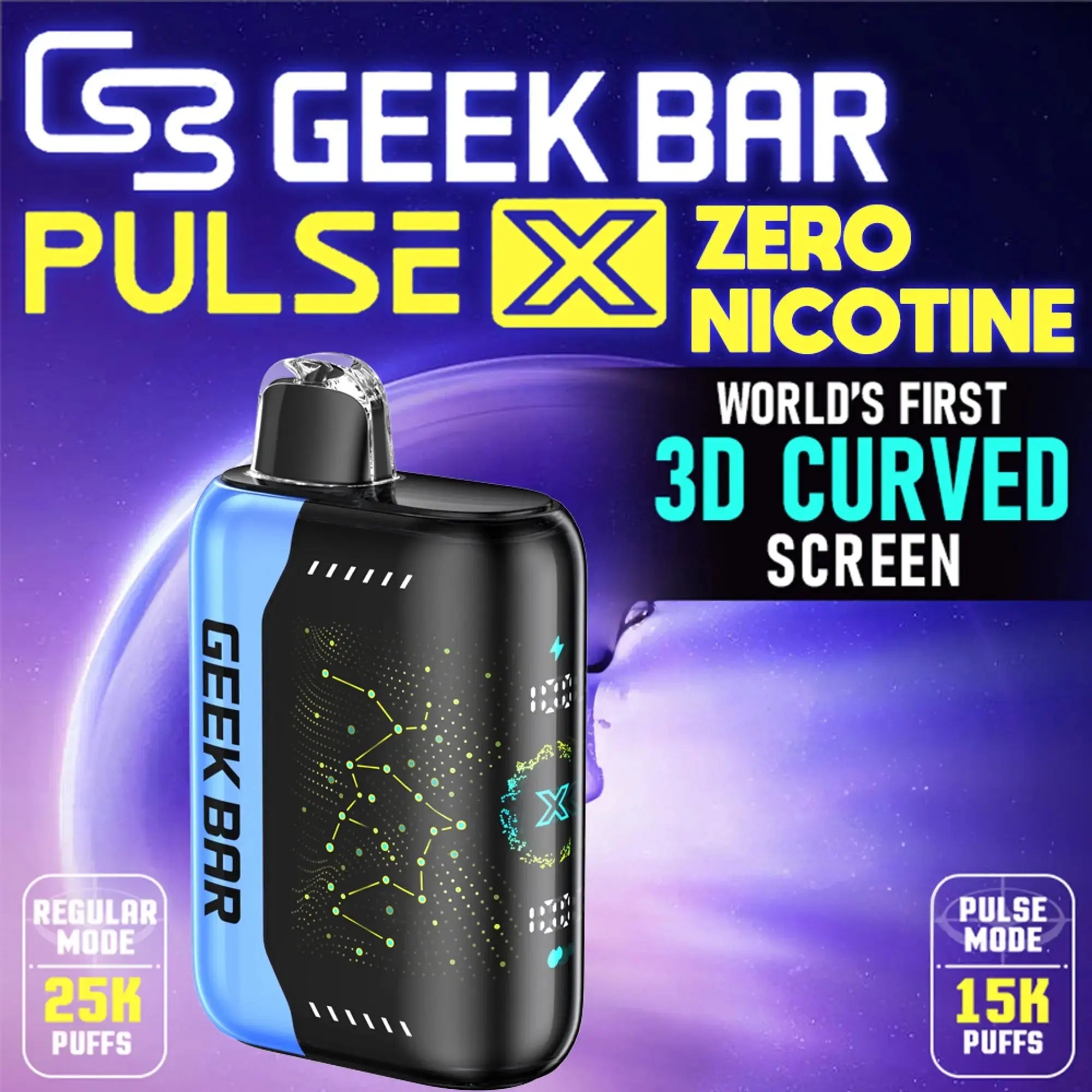 Geek Bar Pulse X 25K ZERO NICOTINE 0% Disposable Geek Bar Pulse X 25K ZERO NICOTINE 0% Disposable