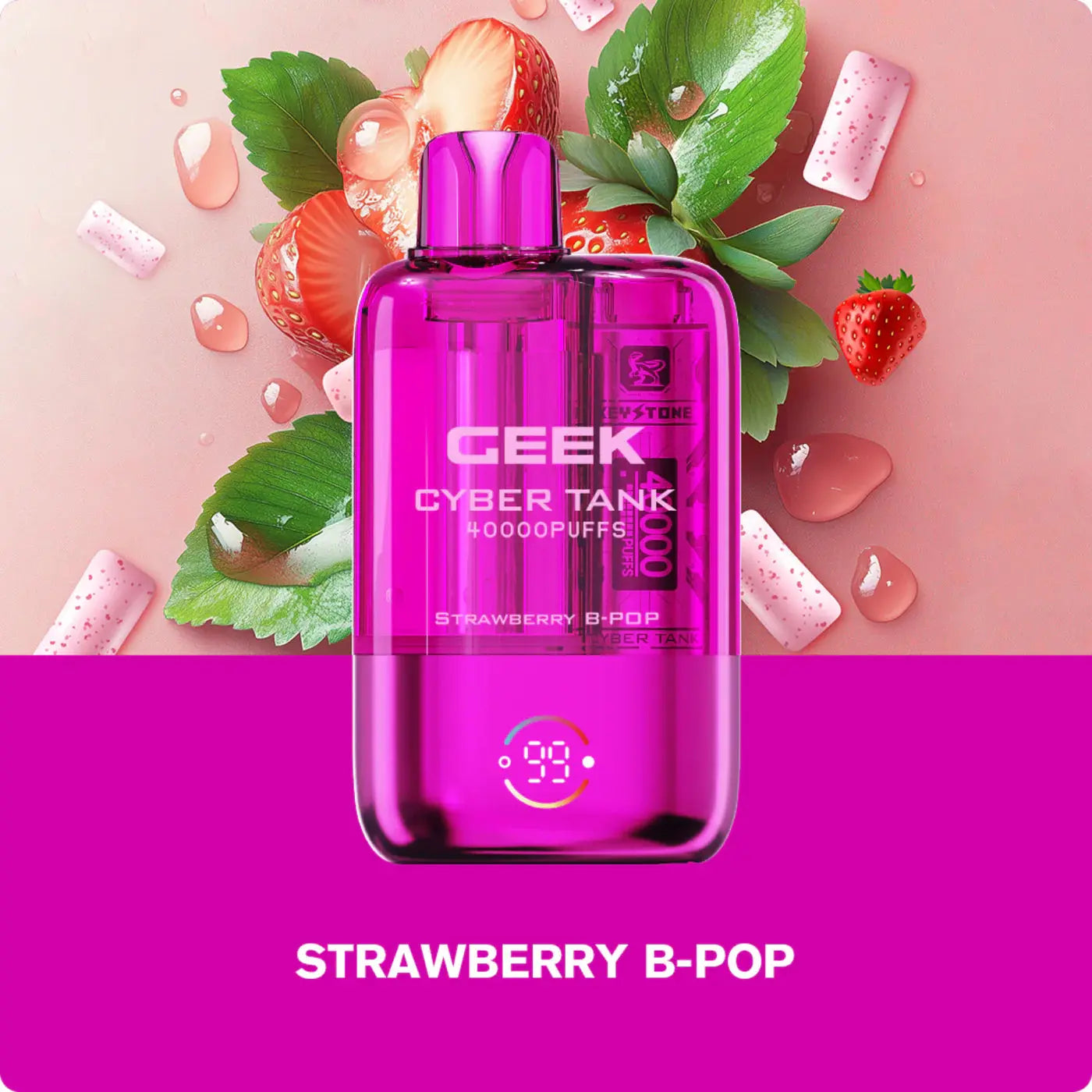 Geek Cyber Tank 40K Disposable - Strawberry B-Pop