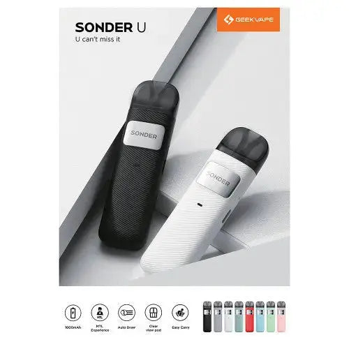 GeekVape Sonder U 1000mAh Pod System Starter Kit - Alternative pods | Online Vape & Smoke Shop