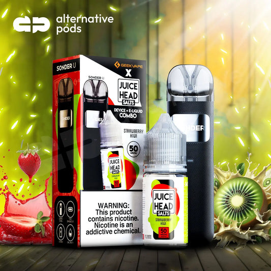 GeekVape Sonder U x Juice Head 1000mAh Pod System Starter Kit - Alternative pods | Online Vape & Smoke Shop