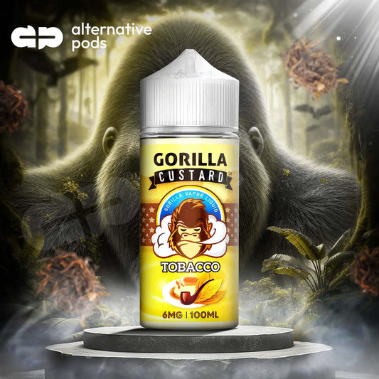 Gorilla Custard E-Liquid 100ML - Tobacco 